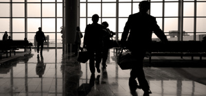 people arriving at malaga airport